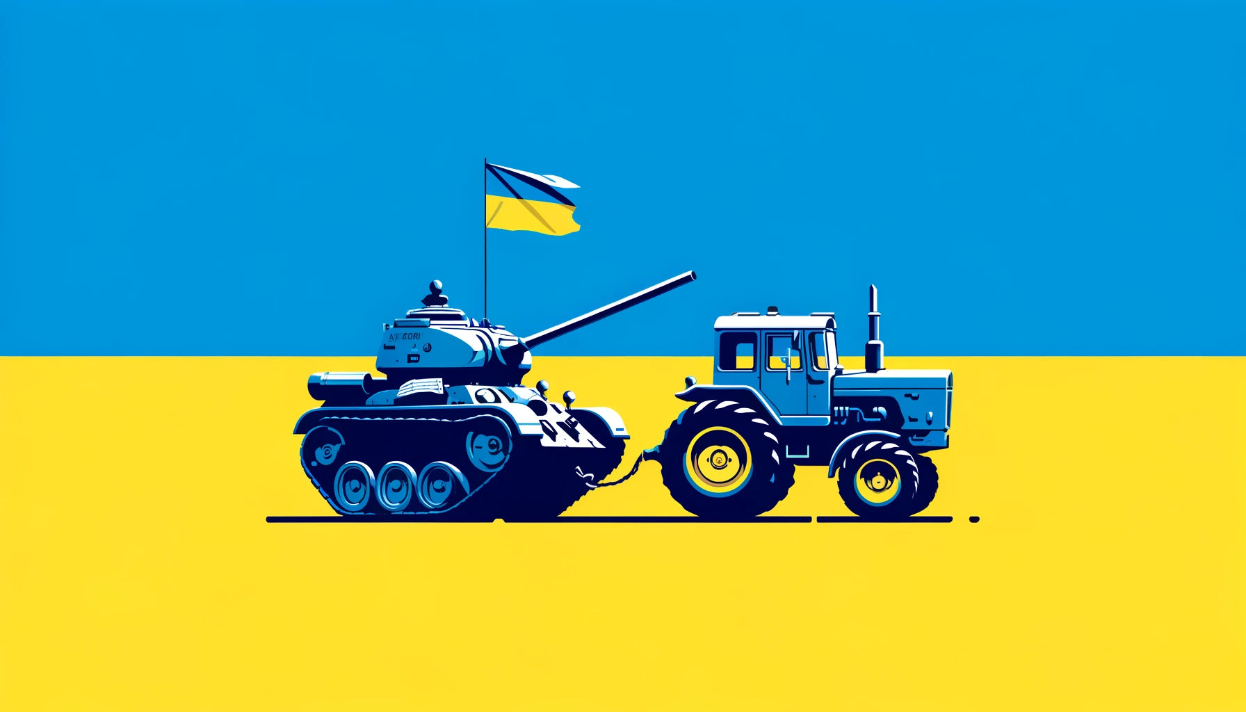 Ukrainian stamp tractor