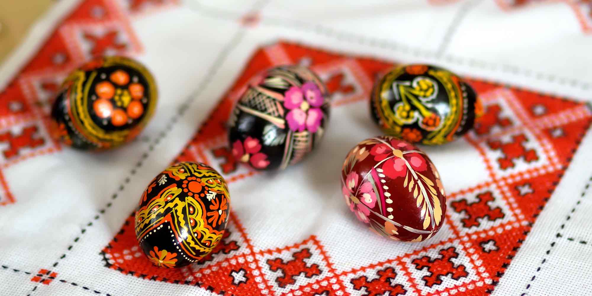 hand painted Easter eggs from Ukraine