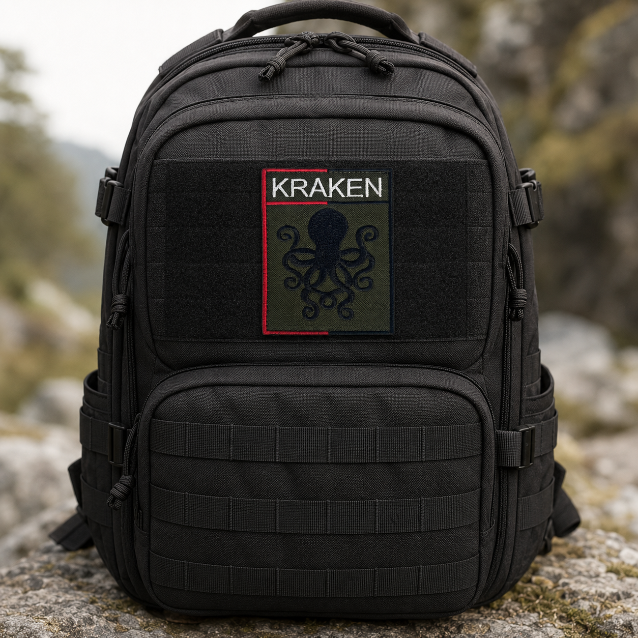 Kraken Embroidered Tactical Patch – Ukrainian Special Operations Tribute, Velcro Morale Patch