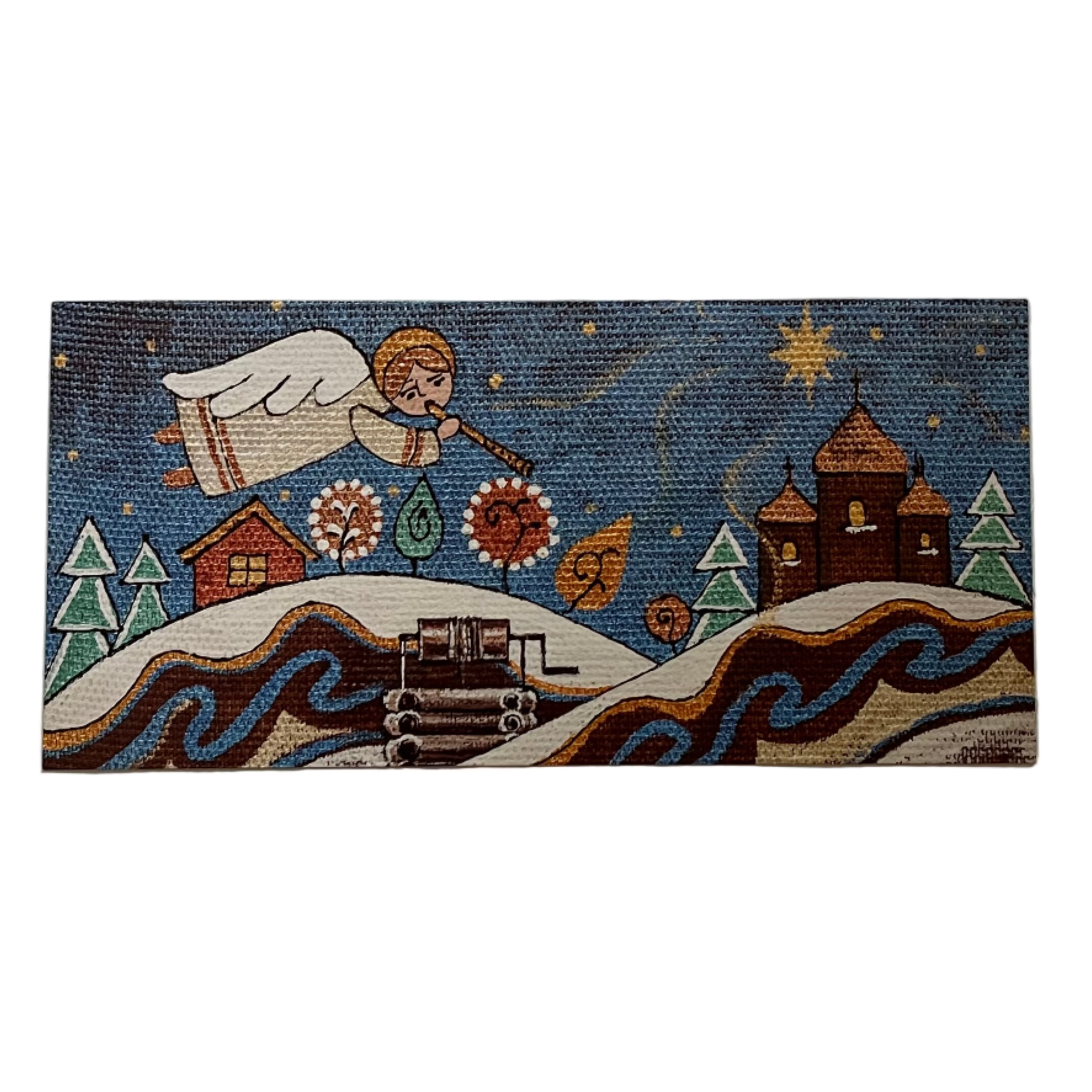 “Epiphany Blessing” – Ukrainian Greeting Card with Traditional Carol