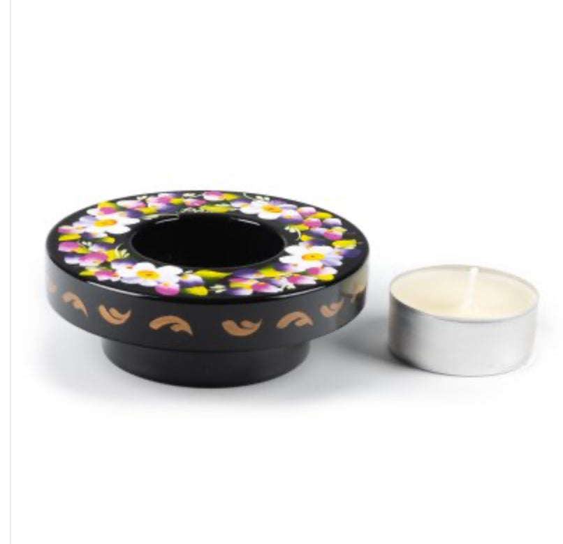Candlestick with Petrykivka painting