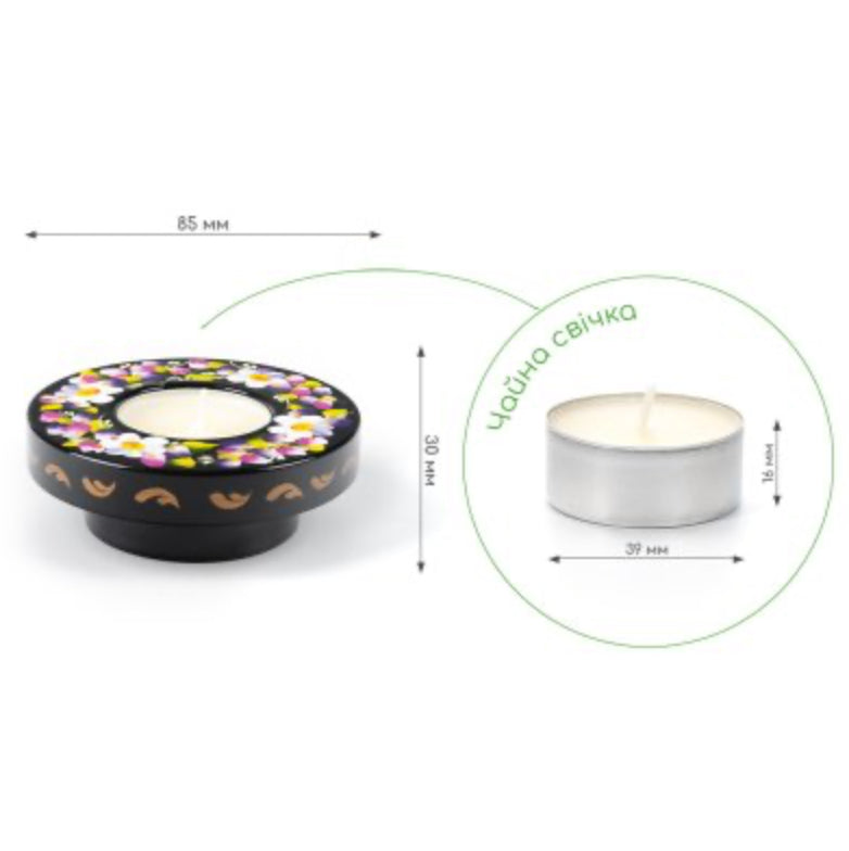 Tenderness Ukrainian Candlestick | Hand-Painted Holder