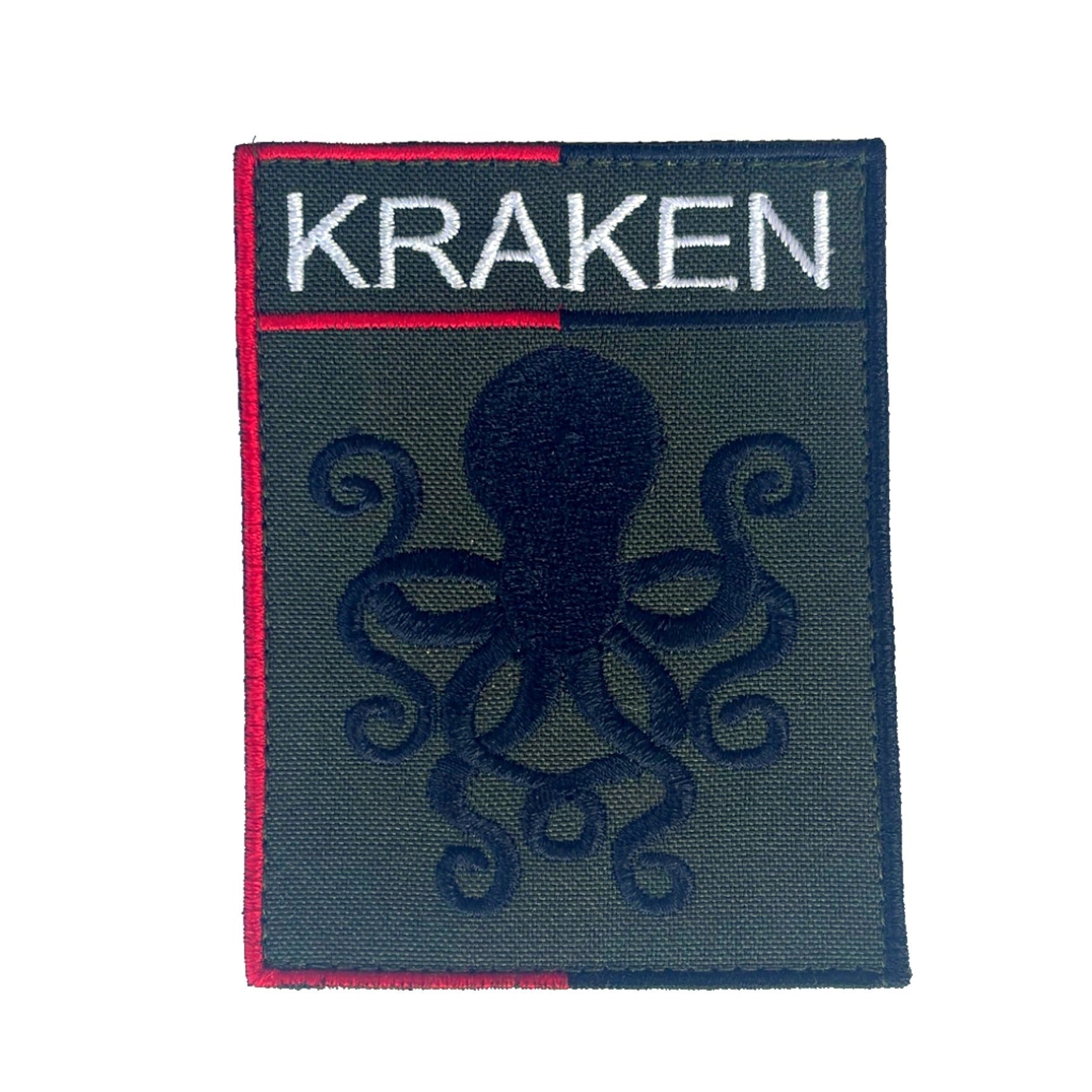 Kraken Embroidered Tactical Patch – Ukrainian Special Operations Tribute, Velcro Morale Patch