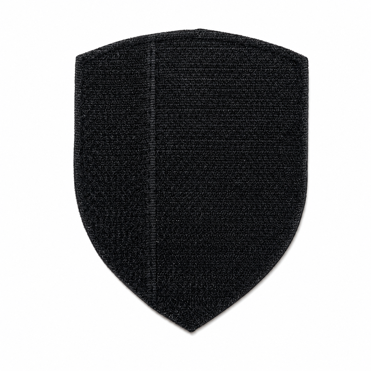 Back of Ukrainian lion patch showing black Velcro backing