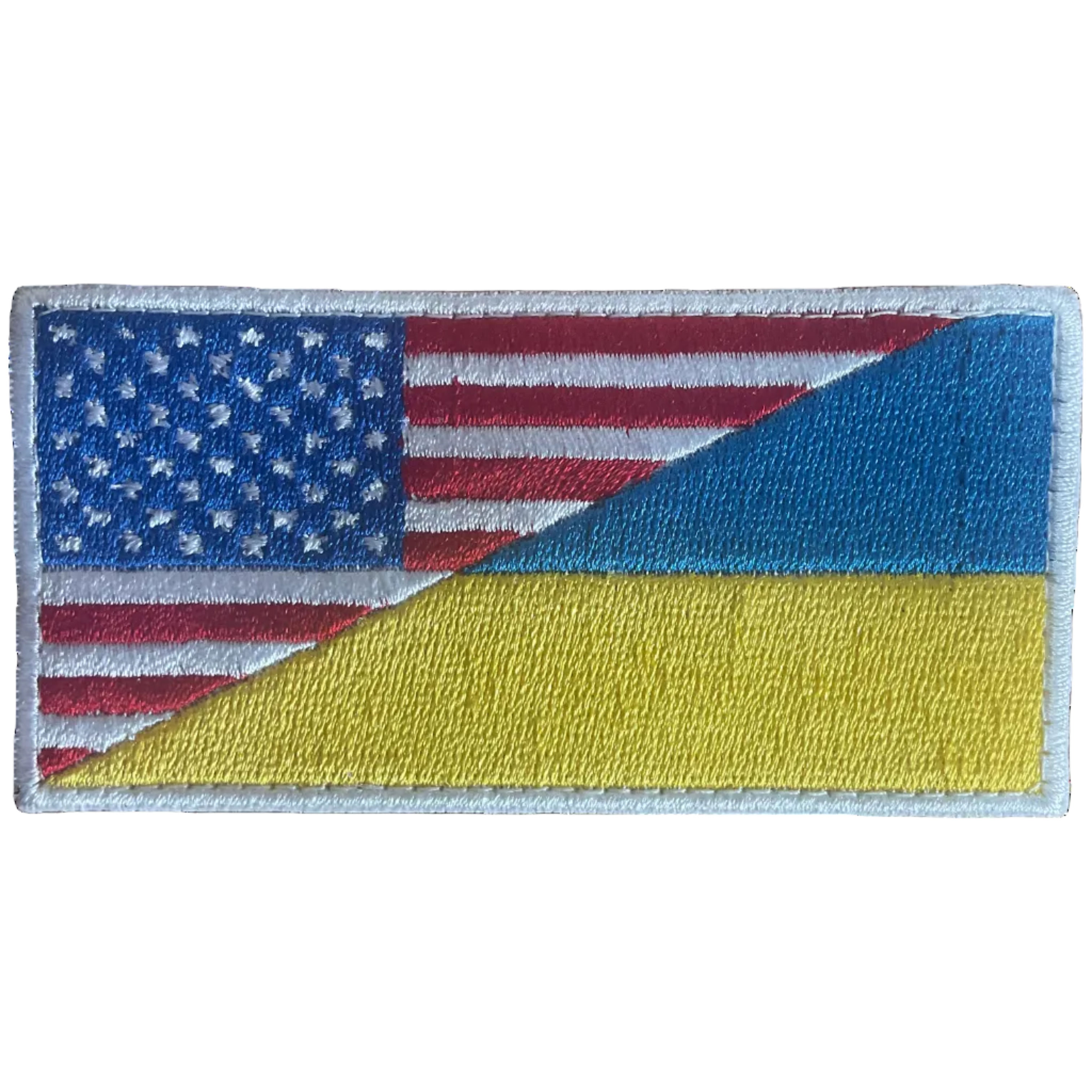 USA and Ukraine Friendship embroidered Velcro patch made in Ukraine