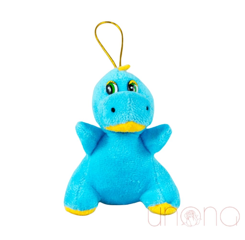 Blue Plush Drakosha, Ukrainian Patriotic Plush Dragon Toy, 4” - Gifts From Ukraine