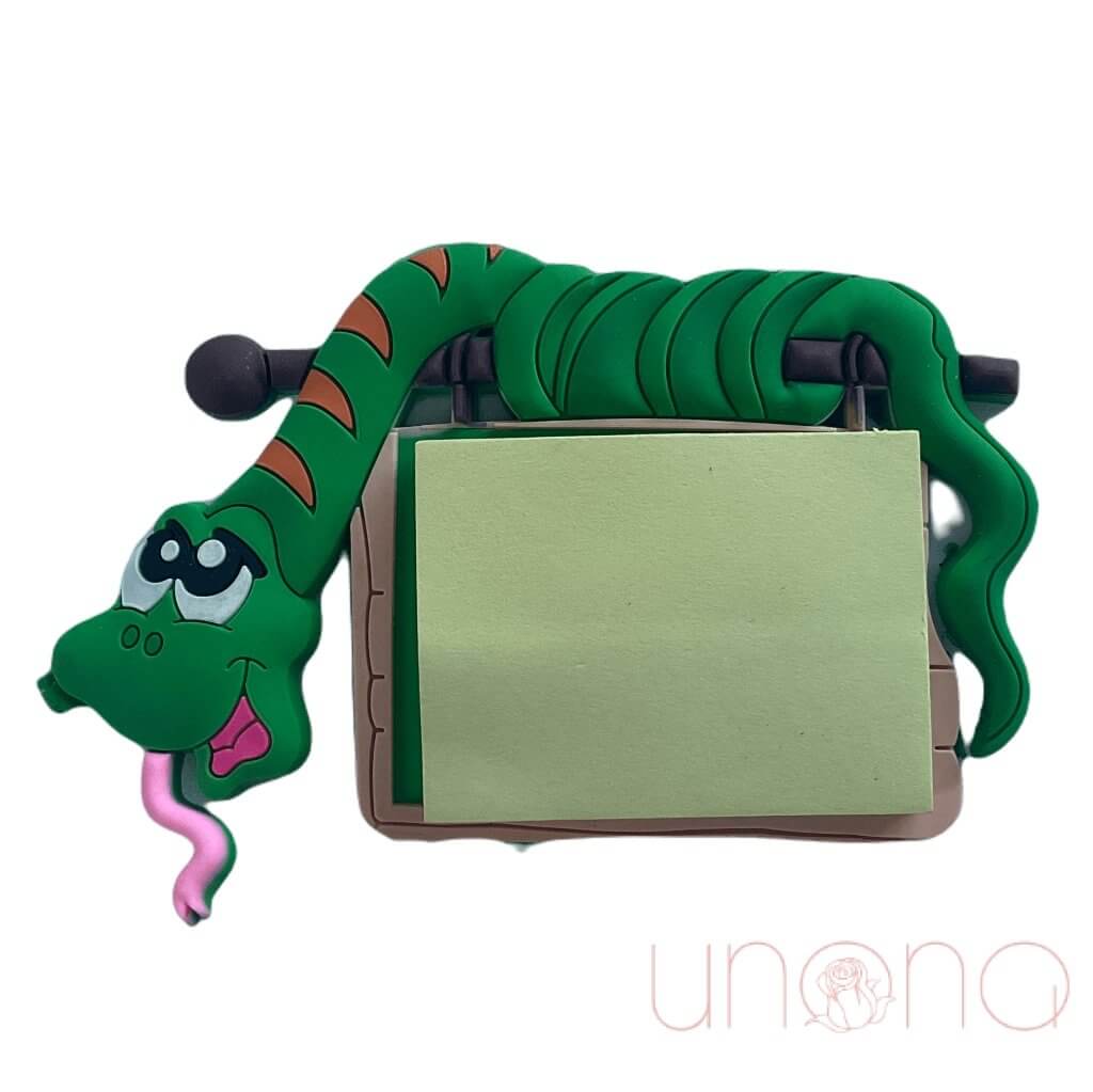 Green Snake Magnet with Post-it Notes - Gifts From Ukraine