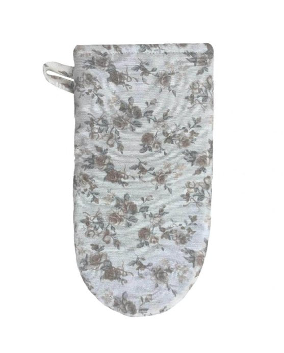 Happy Rose oven mitten – floral Ukrainian kitchen linen
