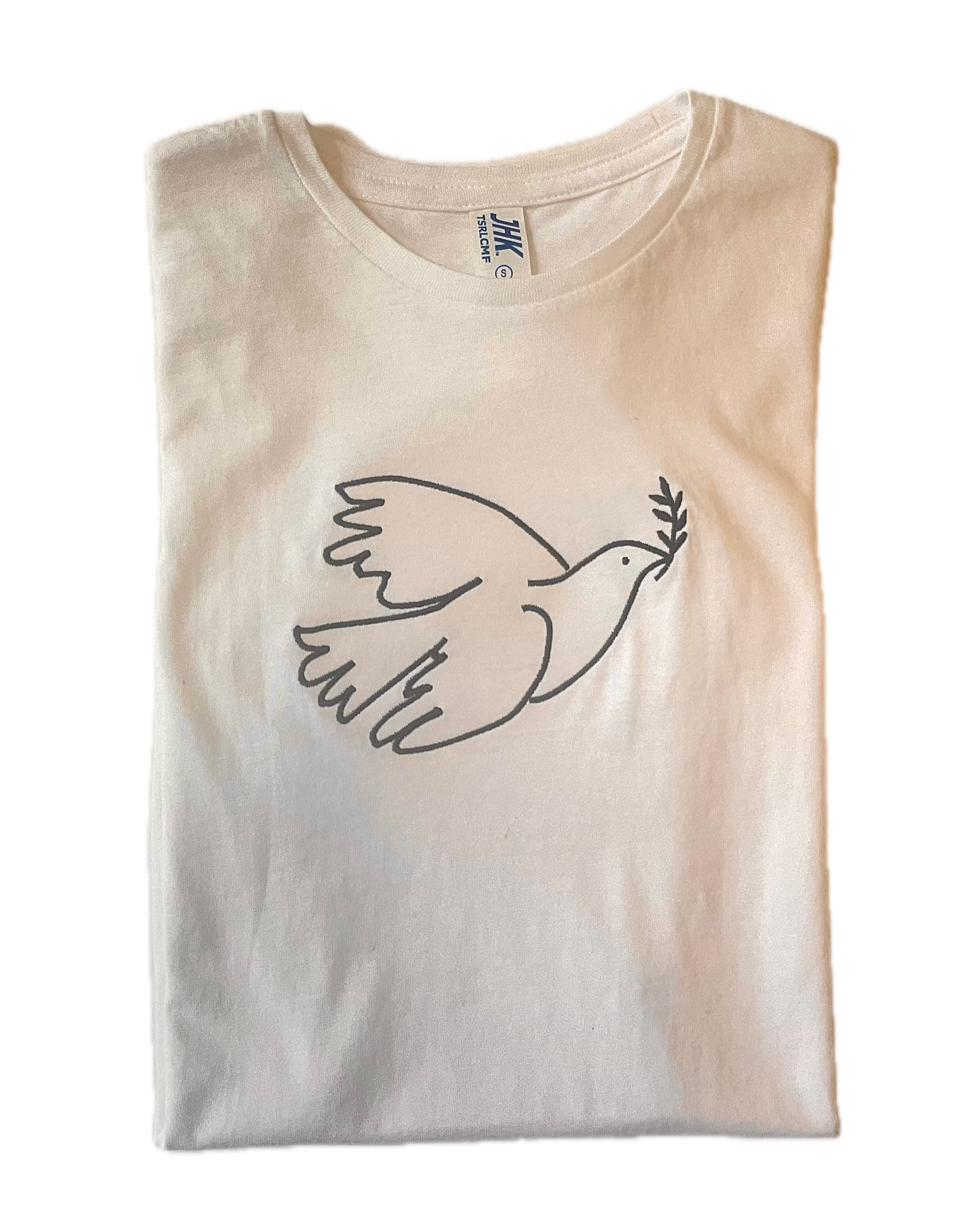 Camiseta de paloma de la paz ucraniana para mujer