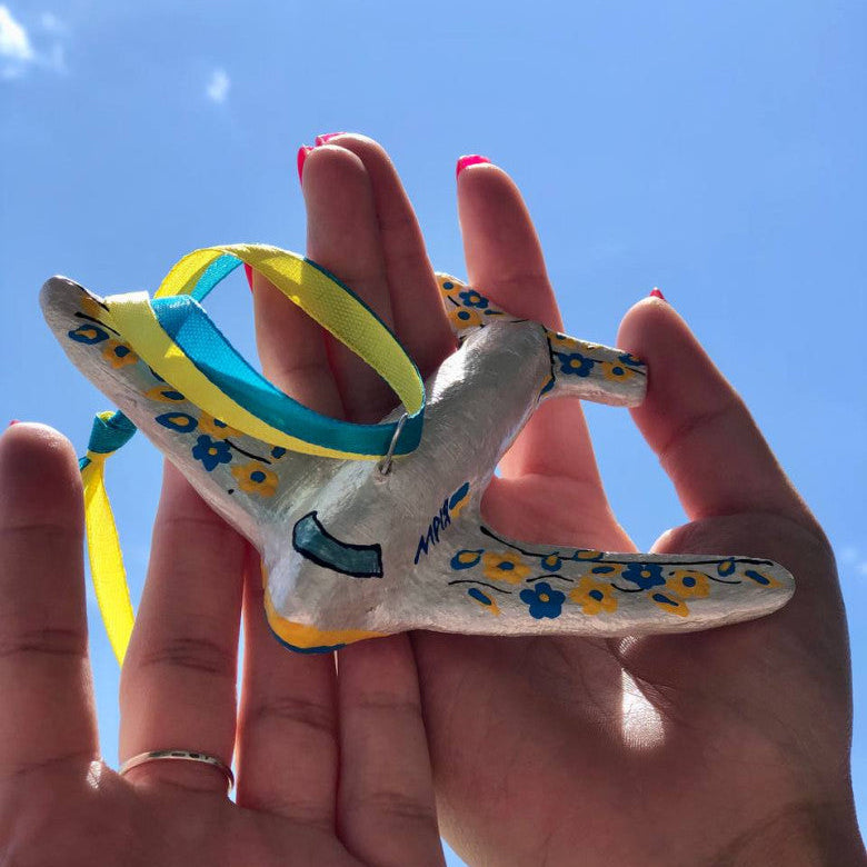 eco-friendly Ukrainian Christmas ornament