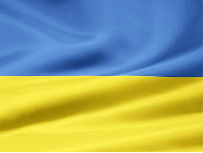 Drapeau ukrainien jaune et bleu clair 3' x 4,4'