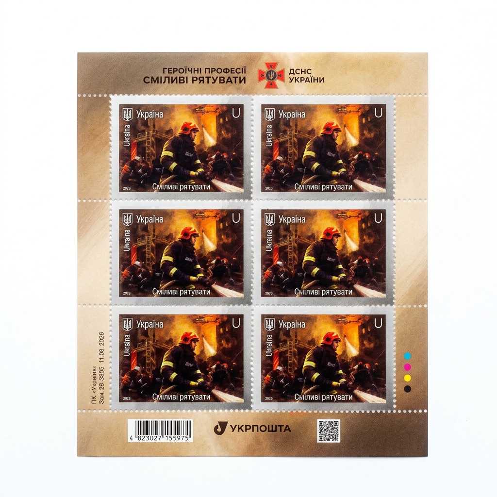 Brave to Rescue stamp sheet