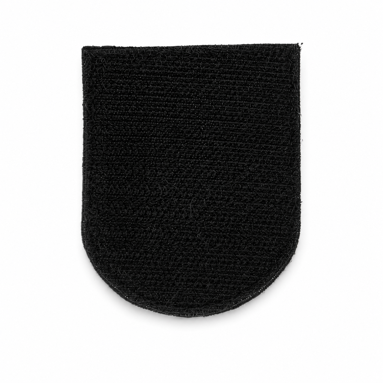 Back of Patron the Dog patch showing full black hook-and-loop fastening