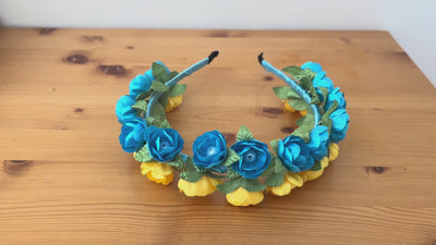 Authentic handmade Ukrainian headband crafted in Ukraine for cultural celebrations and everyday wear