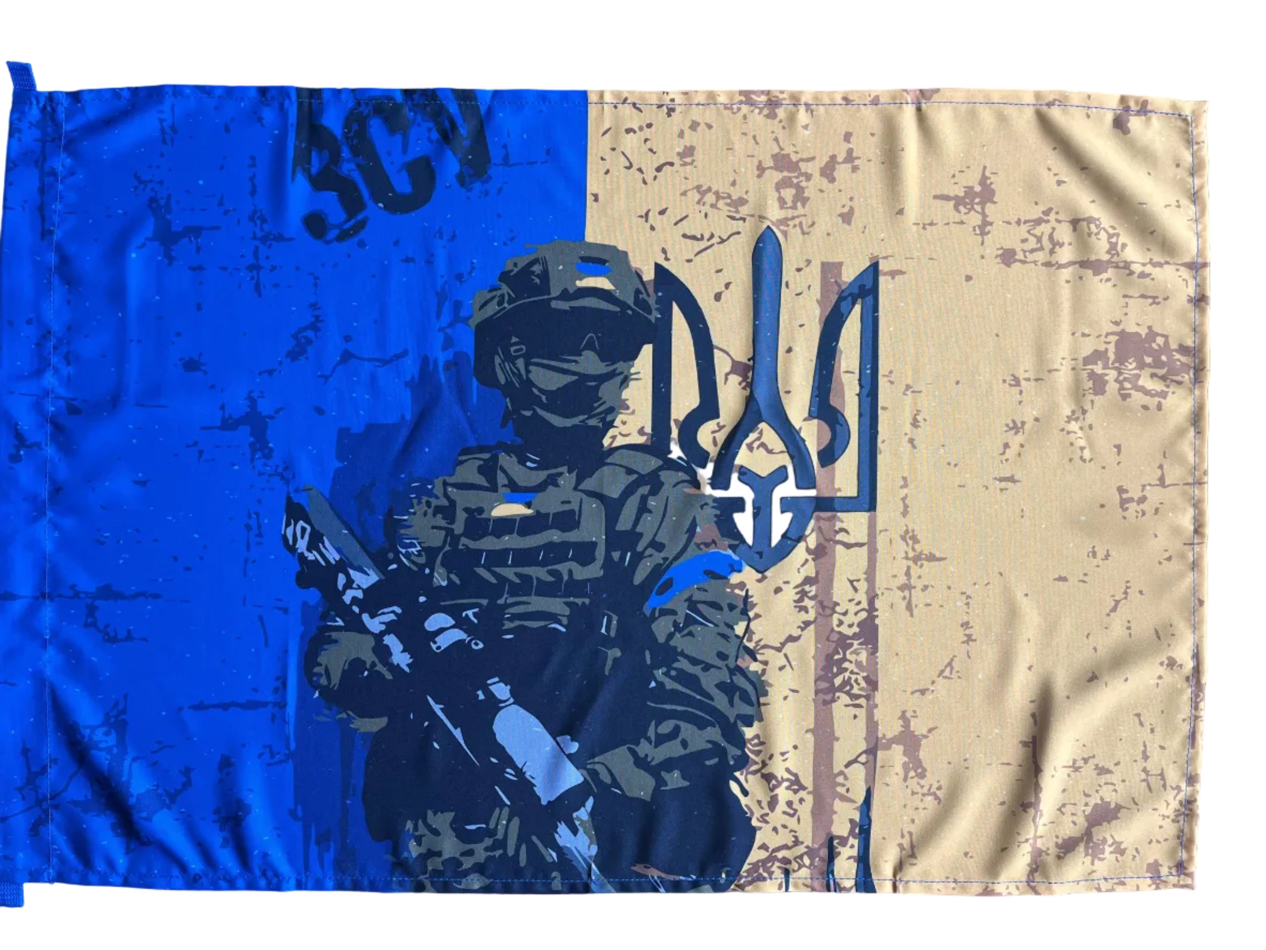Ukrainian military sniper banner printed on premium gabardine fabric with reinforced edges