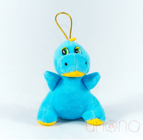Blue Plush Drakosha, Ukrainian Patriotic Plush Dragon Toy, 4” - Gifts From Ukraine
