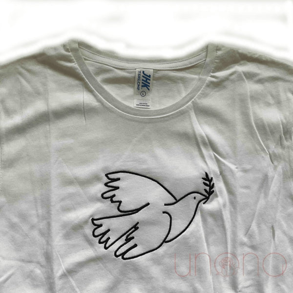 Peace Pigeon Ukrainian T-Shirt for Women - Gifts From Ukraine